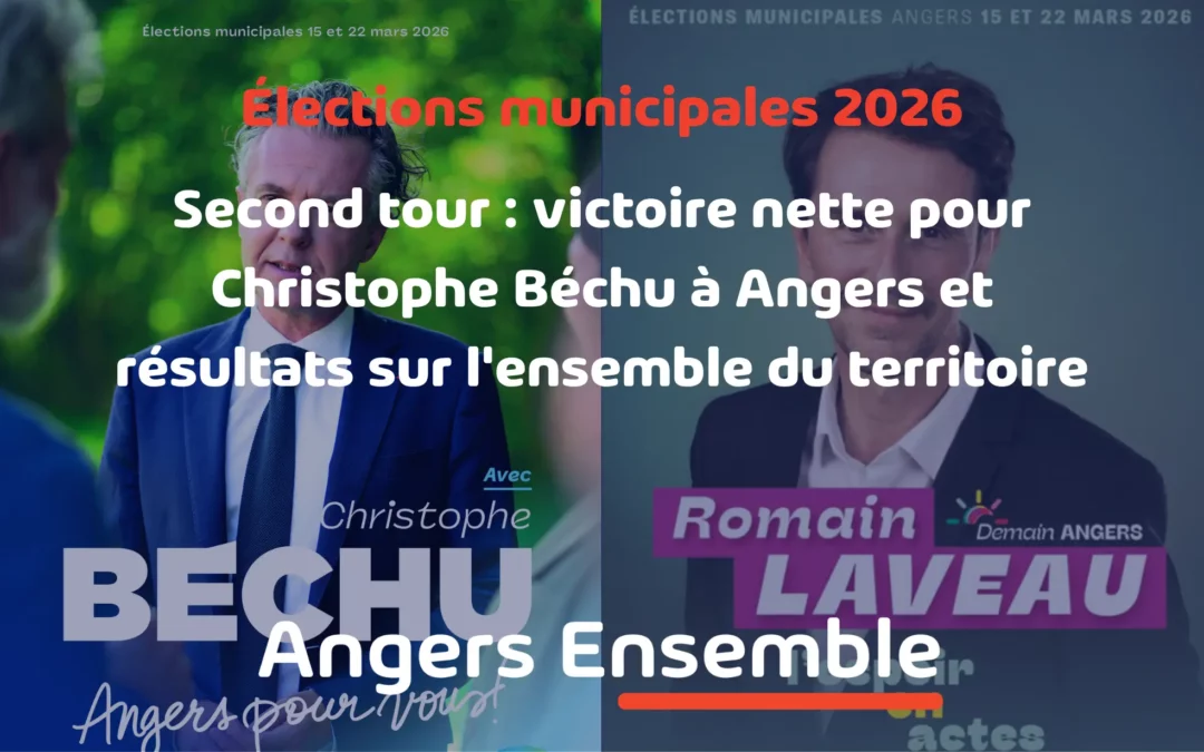 second tour victoire nette pour christophe béchu à angers et résultats sur l'ensemble du territoire